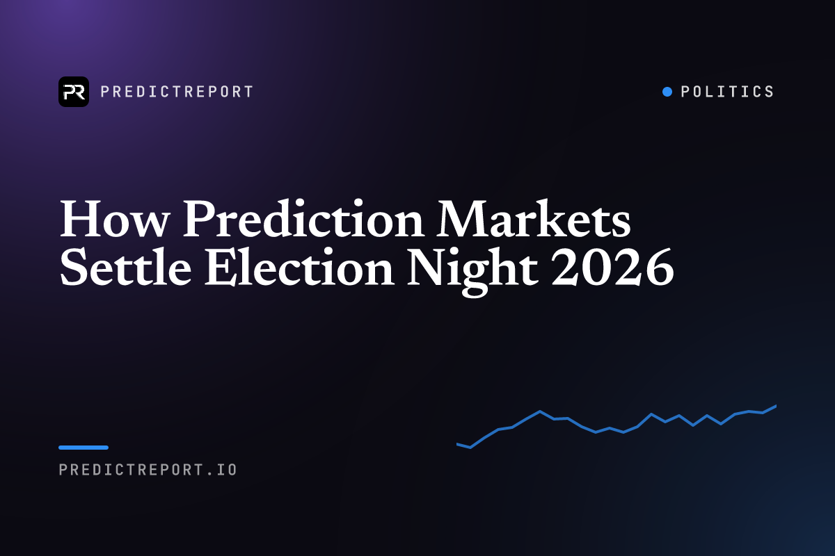 How Prediction Markets Settle Election Night 2026